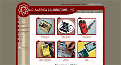Desktop Screenshot of midamericacalibrations.com